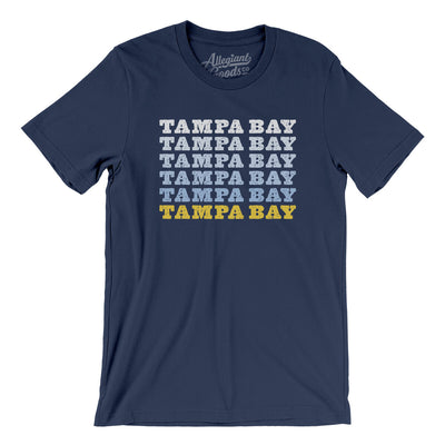 Tampa Bay Repeat Men/Unisex T-Shirt-Navy-Allegiant Goods Co. Vintage Sports Apparel