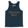 Missouri Beer Men/Unisex Tank Top-Navy-Allegiant Goods Co. Vintage Sports Apparel