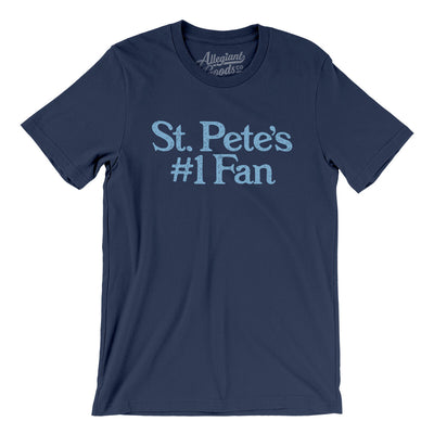 St Pete's Number 1 Fan Men/Unisex T-Shirt-Navy-Allegiant Goods Co. Vintage Sports Apparel