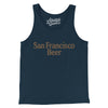 San Francisco Beer Men/Unisex Tank Top-Navy-Allegiant Goods Co. Vintage Sports Apparel