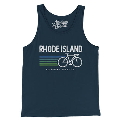 Rhode Island Cycling Men/Unisex Tank Top-Navy-Allegiant Goods Co. Vintage Sports Apparel