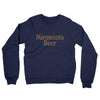 Minnesota Beer Midweight French Terry Crewneck Sweatshirt-Navy-Allegiant Goods Co. Vintage Sports Apparel