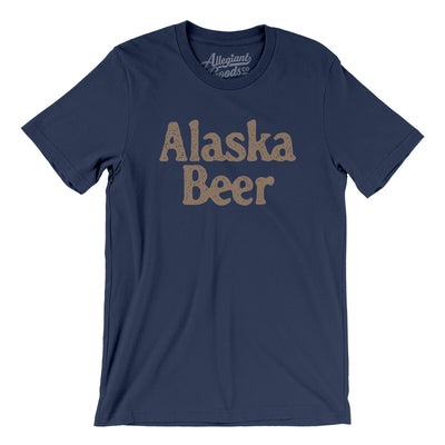 Alaska Beer Men/Unisex T-Shirt-Navy-Allegiant Goods Co. Vintage Sports Apparel