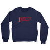 Columbus Pennant Midweight French Terry Crewneck Sweatshirt-Navy-Allegiant Goods Co. Vintage Sports Apparel