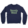 Nevada Weed Midweight French Terry Crewneck Sweatshirt-Navy-Allegiant Goods Co. Vintage Sports Apparel