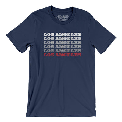 Los Angeles Repeat Men/Unisex T-Shirt-Navy-Allegiant Goods Co. Vintage Sports Apparel