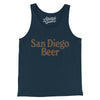 San Diego Beer Men/Unisex Tank Top-Navy-Allegiant Goods Co. Vintage Sports Apparel