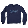 Memphis Pennant Midweight French Terry Crewneck Sweatshirt-Navy-Allegiant Goods Co. Vintage Sports Apparel