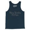 New York's Number 1 Fan Men/Unisex Tank Top-Navy-Allegiant Goods Co. Vintage Sports Apparel