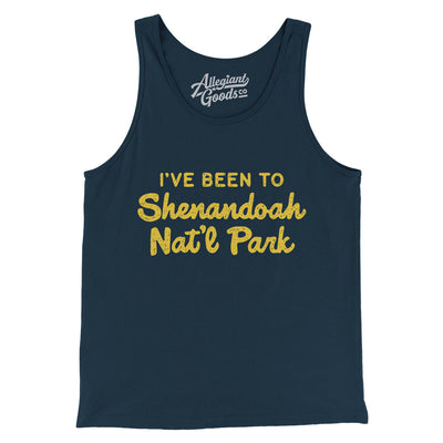 I've Been To Shenandoah National Park Men/Unisex Tank Top-Navy-Allegiant Goods Co. Vintage Sports Apparel