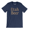 Utah Beer Men/Unisex T-Shirt-Navy-Allegiant Goods Co. Vintage Sports Apparel