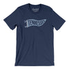 Tennessee Pennant Men/Unisex T-Shirt-Navy-Allegiant Goods Co. Vintage Sports Apparel