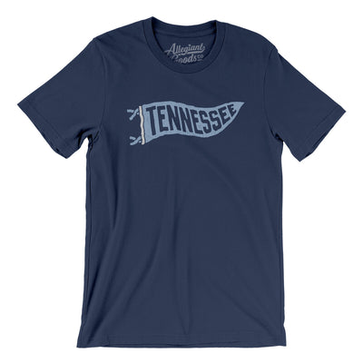 Tennessee Pennant Men/Unisex T-Shirt-Navy-Allegiant Goods Co. Vintage Sports Apparel