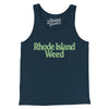 Rhode Island Weed Men/Unisex Tank Top-Navy-Allegiant Goods Co. Vintage Sports Apparel