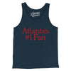 Atlanta's Number 1 Fan Men/Unisex Tank Top-Navy-Allegiant Goods Co. Vintage Sports Apparel