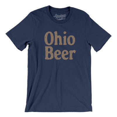 Ohio Beer Men/Unisex T-Shirt-Navy-Allegiant Goods Co. Vintage Sports Apparel