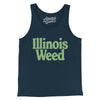 Illinois Weed Men/Unisex Tank Top-Navy-Allegiant Goods Co. Vintage Sports Apparel