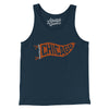 Chicago Pennant Men/Unisex Tank Top-Navy-Allegiant Goods Co. Vintage Sports Apparel