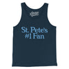 St Pete's Number 1 Fan Men/Unisex Tank Top-Navy-Allegiant Goods Co. Vintage Sports Apparel