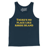 There's No Place Like Rhode Island Men/Unisex Tank Top-Navy-Allegiant Goods Co. Vintage Sports Apparel