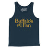 Buffalo's Number 1 Fan Men/Unisex Tank Top-Navy-Allegiant Goods Co. Vintage Sports Apparel