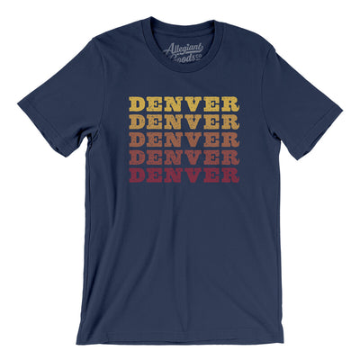 Denver Repeat Men/Unisex T-Shirt-Navy-Allegiant Goods Co. Vintage Sports Apparel