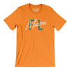 Miami Fl Overprinted Men/Unisex T-Shirt-Orange-Allegiant Goods Co. Vintage Sports Apparel