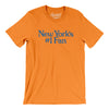 New York's Number 1 Fan Men/Unisex T-Shirt-Orange-Allegiant Goods Co. Vintage Sports Apparel