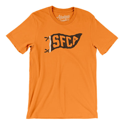 Sfca Pennant Men/Unisex T-Shirt-Orange-Allegiant Goods Co. Vintage Sports Apparel