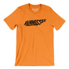 Tennessee State Shape Text Men/Unisex T-Shirt-Orange-Allegiant Goods Co. Vintage Sports Apparel