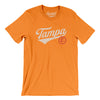 Tampa Vintage Script Men/Unisex T-Shirt-Orange-Allegiant Goods Co. Vintage Sports Apparel