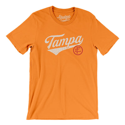 Tampa Vintage Script Men/Unisex T-Shirt-Orange-Allegiant Goods Co. Vintage Sports Apparel