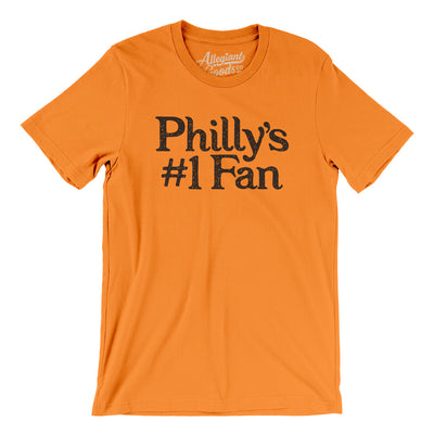 Philly's Number 1 Fan Men/Unisex T-Shirt-Orange-Allegiant Goods Co. Vintage Sports Apparel