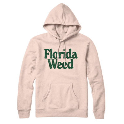 Florida Weed Hoodie-Pale Pink-Allegiant Goods Co. Vintage Sports Apparel