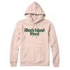 Rhode Island Weed Hoodie-Pale Pink-Allegiant Goods Co. Vintage Sports Apparel