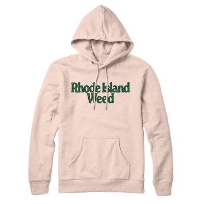 Rhode Island Weed Hoodie-Pale Pink-Allegiant Goods Co. Vintage Sports Apparel