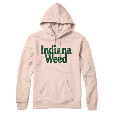 Indiana Weed Hoodie-Pale Pink-Allegiant Goods Co. Vintage Sports Apparel