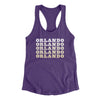 Orlando Repeat Women's Racerback Tank-Purple Rush-Allegiant Goods Co. Vintage Sports Apparel