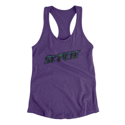 St. Pete Connect Women's Racerback Tank-Purple Rush-Allegiant Goods Co. Vintage Sports Apparel