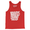 Arkansas State Shape Text Men/Unisex Tank Top-Red-Allegiant Goods Co. Vintage Sports Apparel