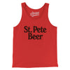 St. Pete Beer Men/Unisex Tank Top-Red-Allegiant Goods Co. Vintage Sports Apparel