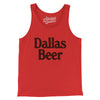 Dallas Beer Men/Unisex Tank Top-Red-Allegiant Goods Co. Vintage Sports Apparel