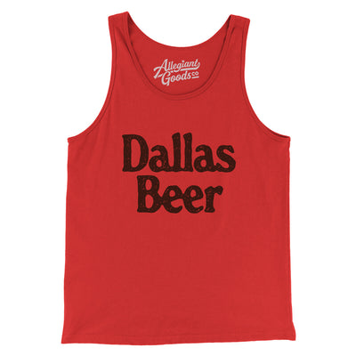 Dallas Beer Men/Unisex Tank Top-Red-Allegiant Goods Co. Vintage Sports Apparel