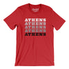 Athens Repeat Men/Unisex T-Shirt-Red-Allegiant Goods Co. Vintage Sports Apparel