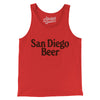 San Diego Beer Men/Unisex Tank Top-Red-Allegiant Goods Co. Vintage Sports Apparel