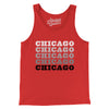 Chicago Repeat Men/Unisex Tank Top-Red-Allegiant Goods Co. Vintage Sports Apparel