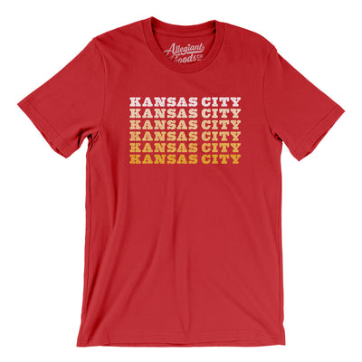 Kansas City Repeat Men/Unisex T-Shirt-Red-Allegiant Goods Co. Vintage Sports Apparel