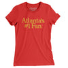 Atlanta's Number 1 Fan Women's T-Shirt-Red-Allegiant Goods Co. Vintage Sports Apparel