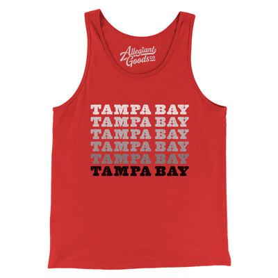 Tampa Bay Repeat Men/Unisex Tank Top-Red-Allegiant Goods Co. Vintage Sports Apparel