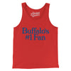 Buffalo's Number 1 Fan Men/Unisex Tank Top-Red-Allegiant Goods Co. Vintage Sports Apparel